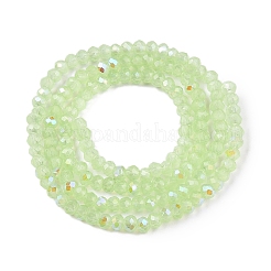 Chapelets de perles en verre électroplaqué&nbsp;EGLA-A044-J1mm-L08