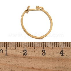 Anillos de puño de acero inoxidable 304 para mujer&nbsp;RJEW-D285-01G-H