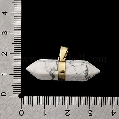 Pendenti a punta doppia terminali di pietre preziose miste naturali e sintetiche&nbsp;G-NH0001-15G