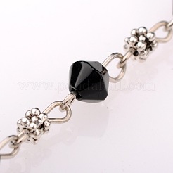 Handgemachte Glasperlen Doppelkegel Ketten für Halsketten Armbänder machen&nbsp;AJEW-JB00061-03