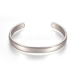 Bracciali a polsino in acciaio inossidabile 304&nbsp;STAS-I110-10-8mm