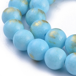 Natur Mashan Jade Perlen Stränge&nbsp;G-P232-01-J-10mm