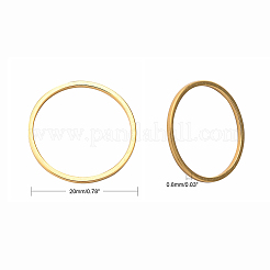 Anneau de liaison en acier inoxydable 304 plaqué sous vide PVD&nbsp;LS-STAS-S079-12B