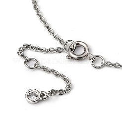 Latón micro pavimenta pulseras de encantos de circonita cúbica transparente&nbsp;BJEW-JB05400