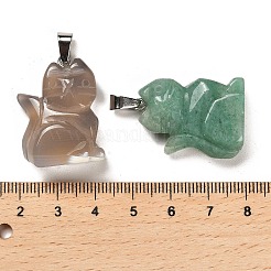 Natürliche und synthetische Mischedelsteinanhänger&nbsp;G-M424-03P