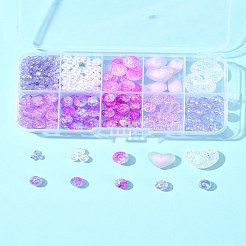 DIY-Sets zur Schmuckherstellung mit runden Acrylperlen&nbsp;DIY-FS0007-04