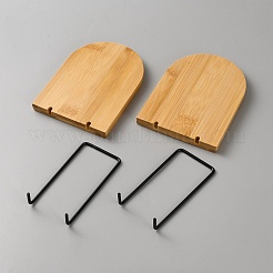 Buchstützenständer aus Holz&nbsp;ODIS-WH0079-031