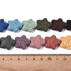 Natürliche Lavasteinperlenstränge&nbsp;G-N257-23A-01