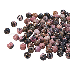 Kits de fabrication de bracelets extensibles en perles de rhodonite naturelle bricolage&nbsp;DIY-CJ0001-21A