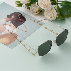 Chaînes de lunettes en laiton micro pavé clair zircone cubique&nbsp;AJEW-EH00309