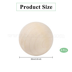 Unfertige Holzperlen&nbsp;LS-WOOD-WH0025-97