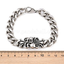 Braccialetti di collegamento in acciaio inox&nbsp;BJEW-D379-12ASP