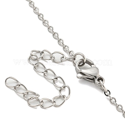 Collane con pendente da donna in ottone con micro pavé di zirconi trasparenti&nbsp;NJEW-B100-01P