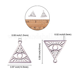 201 pendentifs en acier inoxydable&nbsp;STAS-CJC0008-03P