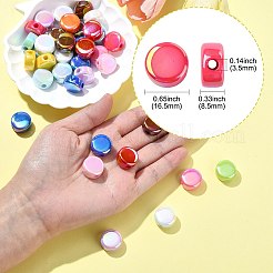 100 Stück UV-beschichtete undurchsichtige Acrylperlen&nbsp;SACR-CJ0001-81