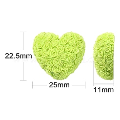 30 Stück opake Harz-Cabochons&nbsp;RESI-CJ0003-54