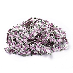 Blumen-Polyester-Besatzband&nbsp;OCOR-WH0057-18G