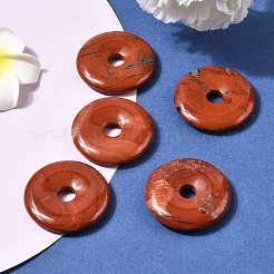 Donut / Pi Disc natürliche Edelstein Anhänger&nbsp;G-L234-40mm-04