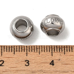 Perles européennes en acier inoxydable 304 résistant au ternissement&nbsp;STAS-K285-25P
