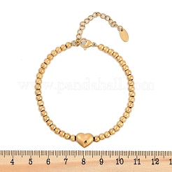 Stretch-Armbänder mit Perlen aus Edelstahl 304 für Damen&nbsp;BJEW-B108-01G