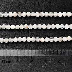 Natürliche Regenbogen-Mondstein-Perlenstränge&nbsp;G-RM2025-31-3mm