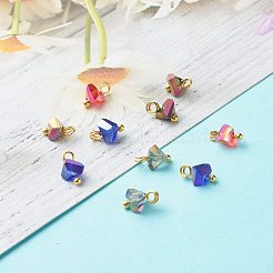 Charms in vetro galvanizzato&nbsp;PALLOY-JF00821-01