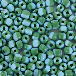 8/0 zweifarbige opake Glasperlen&nbsp;SEED-T006-01C-A08