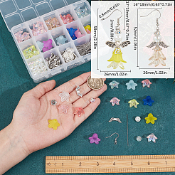 DIY-Sets zur Herstellung baumelnder Ohrringe mit Engel-Acryl- und Legierungsperlen&nbsp;DIY-SC0027-17