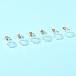 8 runde Glasflasche für Perlenbehälter&nbsp;BOTT-FS0001-03
