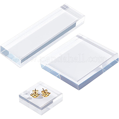 3 Stück Schmuckständer aus transparentem Acryl in 3 Stilen&nbsp;ODIS-PH0001-45