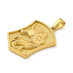 Pendentifs en acier inoxydable 304 avec placage ionique (IP)&nbsp;STAS-R231-14A-G