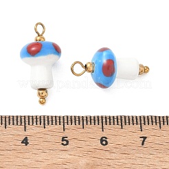 Handgemachte Porzellan-Anhänger&nbsp;STAS-Q119-28G-01