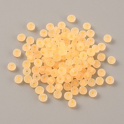 Perle di vetro smerigliato luminose da 100 g&nbsp;FGLA-WH0003-01E
