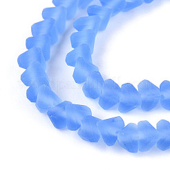 Perle di vetro trasparente satinato&nbsp;X1-GLAA-N016-4mm-05