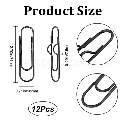 Pinces à stylo en métal pour cahier&nbsp;AJEW-CP0005-64B