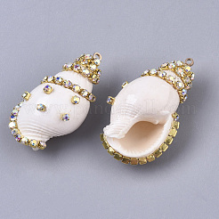 Natürliche Muschelschalenanhänger&nbsp;SSHEL-T014-03