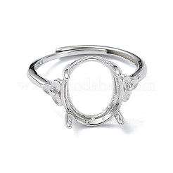 Verstellbare 925 Sterling Silber Ring Komponenten&nbsp;STER-K179-40P