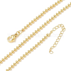 Collane con catena a palline in ottone da 2.5 mm&nbsp;NJEW-K312-01G
