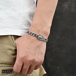 Armbänder aus Messing mit Löwenmuster&nbsp;FS-WGF670F-02