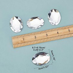 Acryl Strass Cabochons flach zurück&nbsp;GACR-FH0001-01