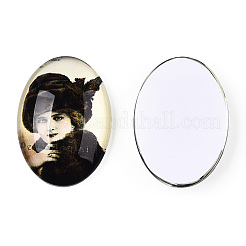 Cabochons en verre&nbsp;GGLA-T004-01K