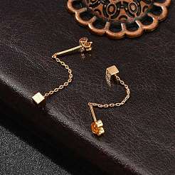 Aretes de borla de latón&nbsp;EJEW-D321-01G