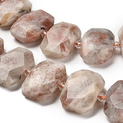 Natürliche sunstone Perlen Stränge&nbsp;G-H078-B01-01