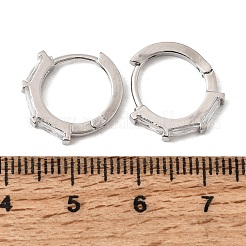 Creolen aus Messing mit Pavé-Zirkonia&nbsp;EJEW-G471-09P-01