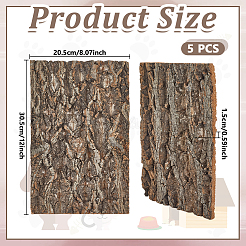 Decoración de corteza de árbol de madera&nbsp;AJEW-WH0696-280