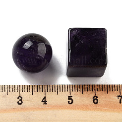 7 Stück natürliche Amethystperlen&nbsp;G-H007-05D