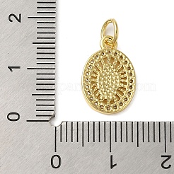 Cremagliera placcatura micro ottone spianare pendenti zirconi&nbsp;KK-P279-11G