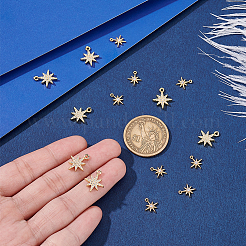 Ciondoli in ottone zirconi chiari micro pavé&nbsp;KK-GA0002-31