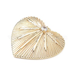 Pendentifs en laiton zircon cubique transparent&nbsp;KK-CBA3EDE-01G