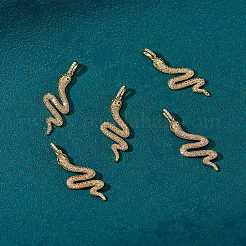 5pcs pendentifs en laiton micro pavé de zircone cubique&nbsp;ZIRC-SZ0002-77